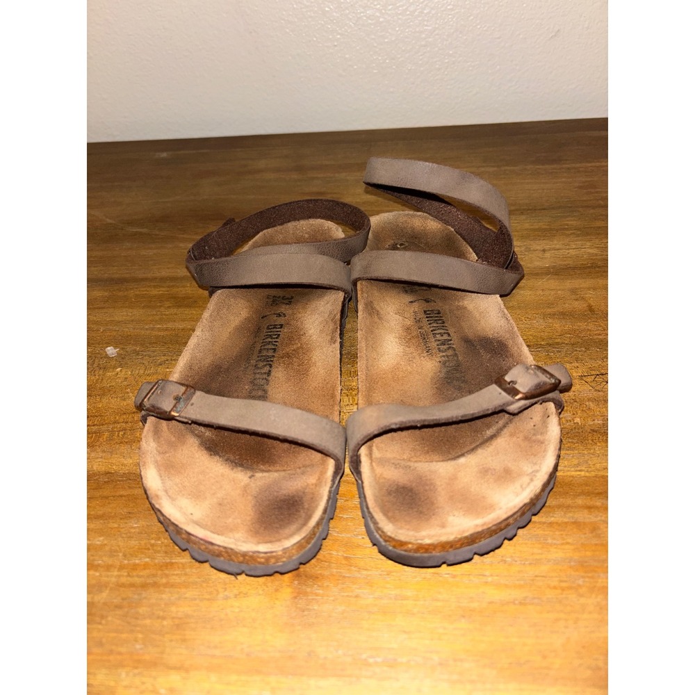 Birkenstock Yara Habana Ankle Sandals Womens Size EU 37 Leather